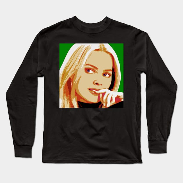 margot robbie Long Sleeve T-Shirt by oryan80